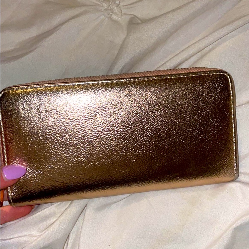 Rose gold wallet